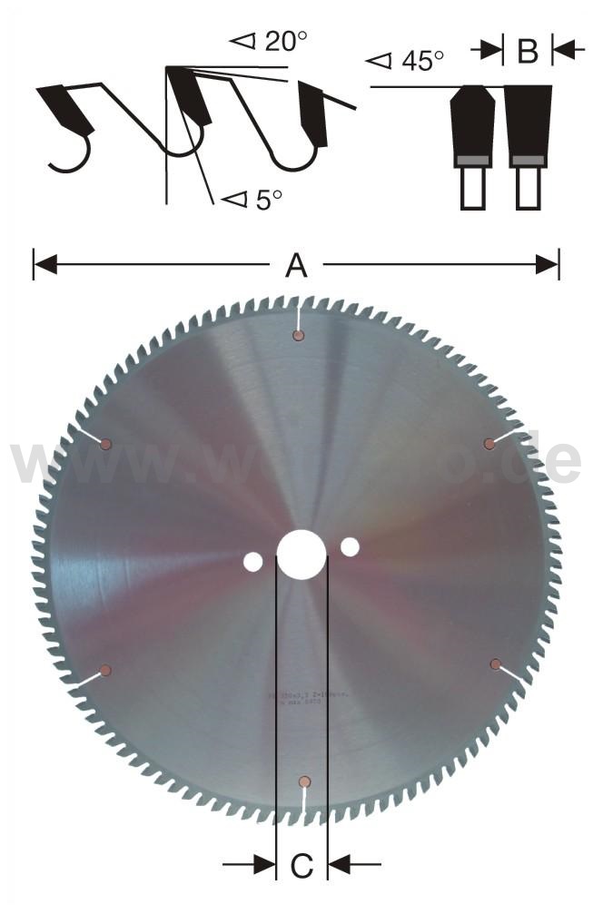 Carbide-tipped sawblades for ALUCOBOND