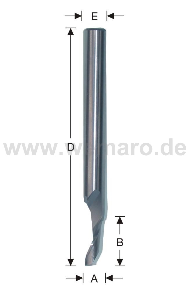 Single flute cutter HSS-E
